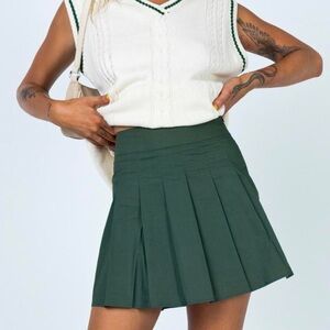 Princess Polly tennis skirt green